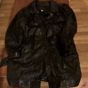 Vintage 80/90’s leather car coat